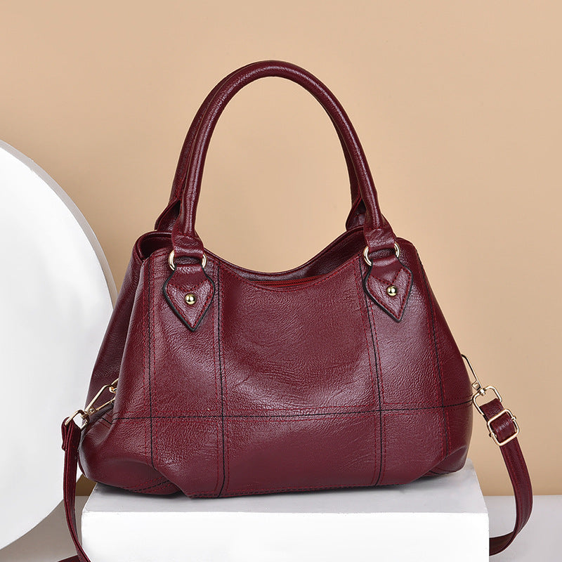 Women Handbags Shoulder Bag Solid Color Plain Daily Office Bags