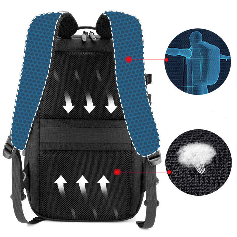 Detachable, Multi-functional Large-capacity Backpack WaterproofBusiness And Leisure Dual-use