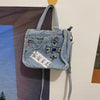 Denim Portable One Shoulder Diagonal Bag