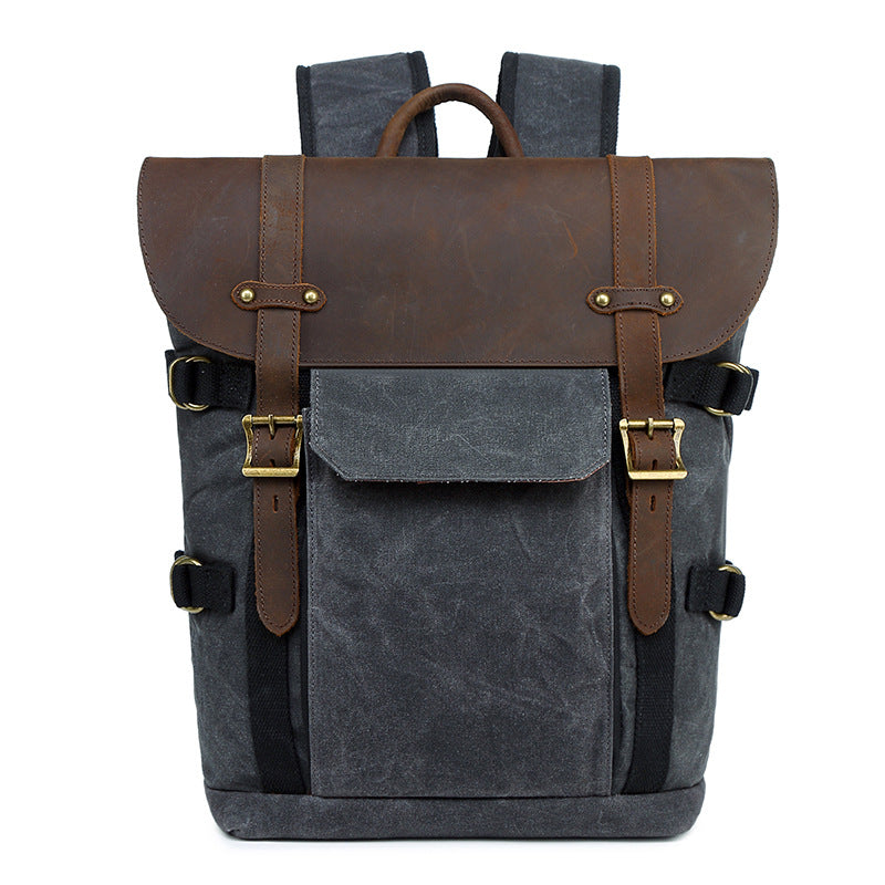 Crazy Horse Leather Camera Bag