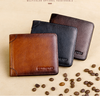 Men's Short Leather Large-capacity Horizontal Wallet