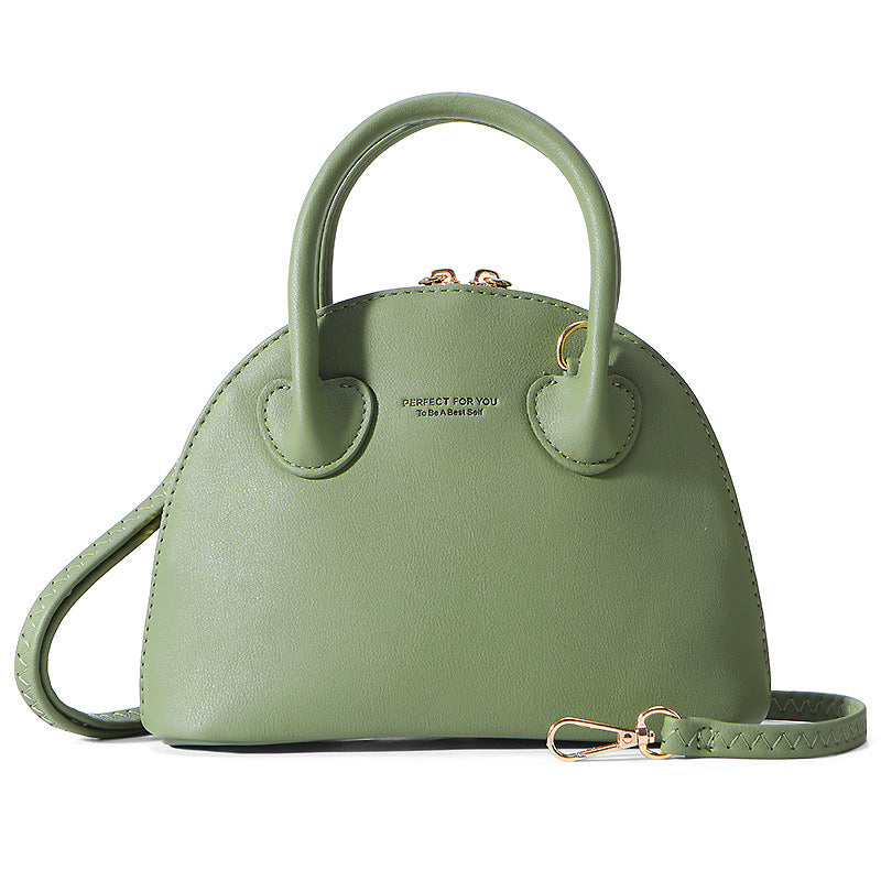 Solid color simple lady shoulder bag