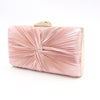 New Simple Pleated Soft Top Evening Bag With Chain Handle