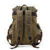 Canvas stitching leather mountaineering bag