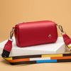 Fashion The Leather Cylinder Contrasting Color Simple Niche Messenger Pillow Shoulder Bag