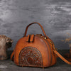 Vintage leather handbag multi-functional suede cowhide