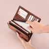 Women's Long Leather Fashion Retro Large-capacity Ladies Wallet