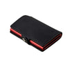 RFID ID Bank Card Holder PU Mini Metal Wallet