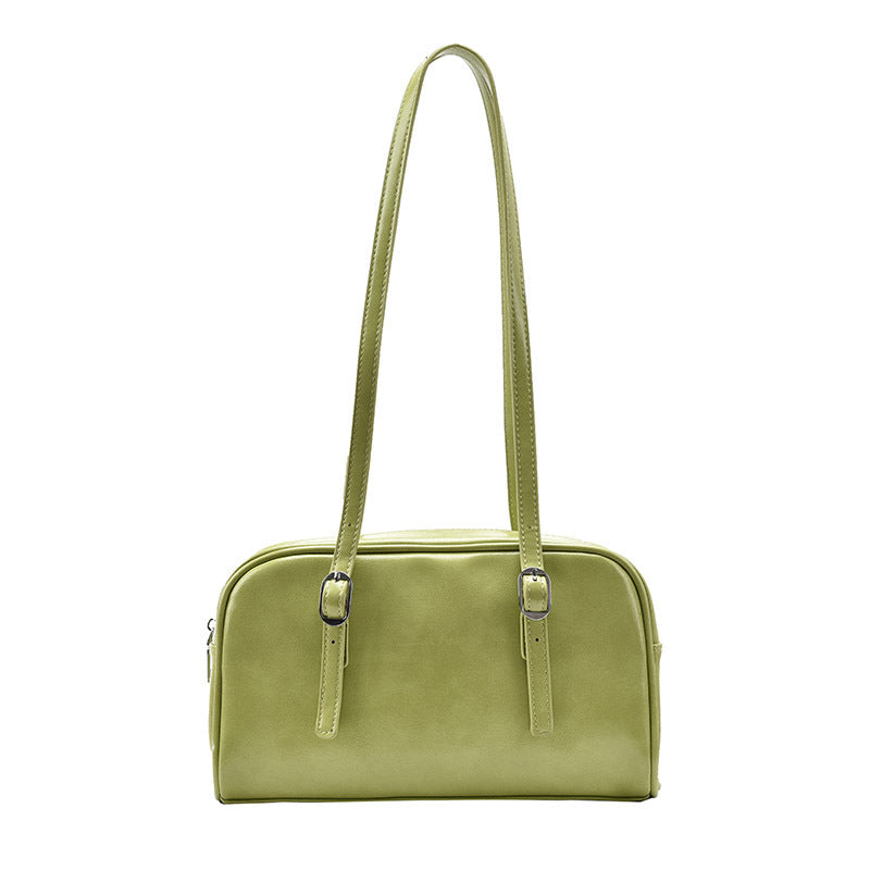 Textured Western Fruit Green Bag Women's Trendy Korean Style Underarm Bag