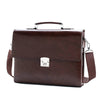 Men's Leather Portable Document Shoulder Computer Bag