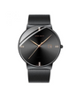 Men's waterproof business casual stainless steel mesh belt watch with diamond simple quartz watch