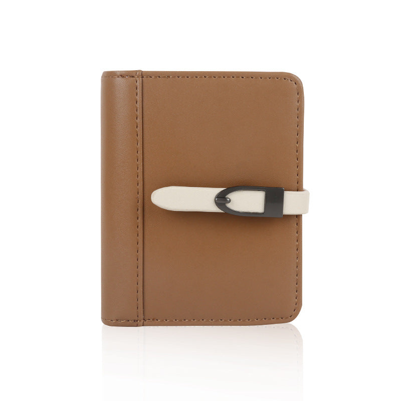 Simple Classic Morandi Folding Card Wallet