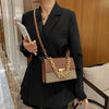 Lock Thick Chain Personalized Portable Stitching One-shoulder Messenger Female Bag