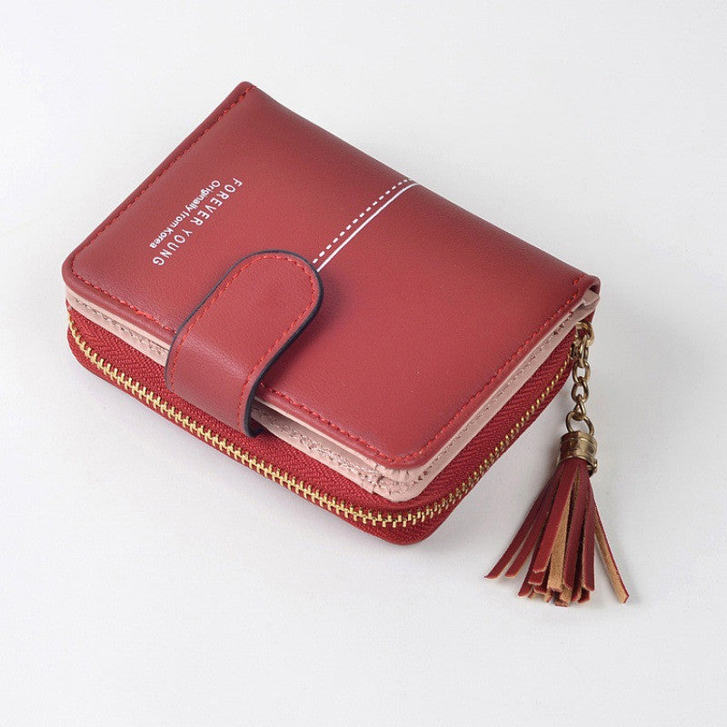 Fashion Women's Hand Holding Foldable Short Wallet