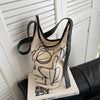 Casual Canvas Embroidered Shoulder Bag Fashion