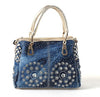 Cowgirl Canvas Square Portable Diamond-studded Woven One-shoulder Messenger Bag