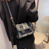 Women's Fashion Plaid Messenger Bag Casual One Shoulder