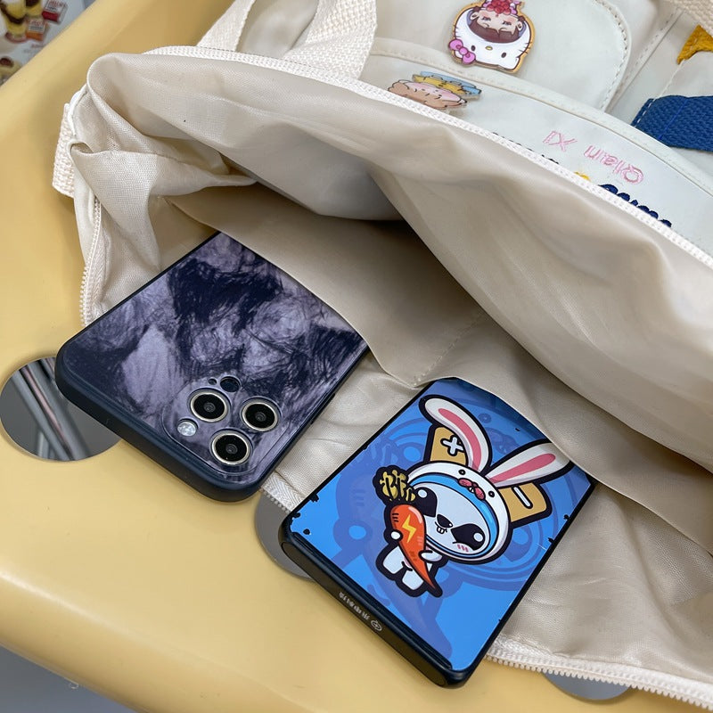 Large Capacity Messenger Bag For Carrying Books