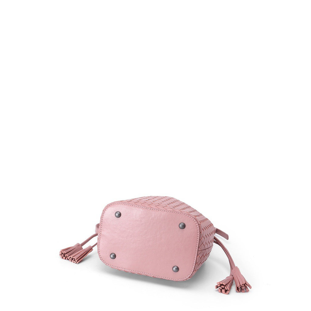 Sheepskin Hand Woven Vintage Bucket Bag