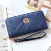 Korean Style Clutch With Embroidered Texture And Zipper Large Capacity