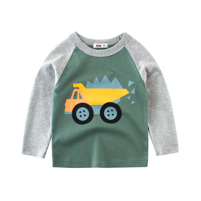 Boys Cute Cat Pattern Long-Sleeves T-Shirt