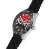 Michael Kors Layton BlackRed Dial Silicon Strap Quartz MK8892 Men's Watch