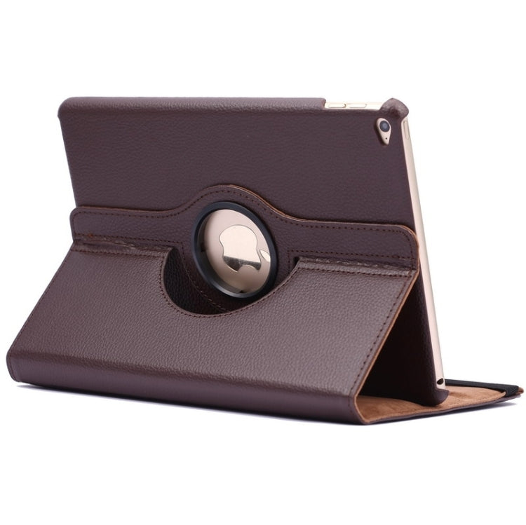 360 Degree Rotation Litchi Texture Flip Leather Case with 2 Gears Holder for iPad Air 2(Black)