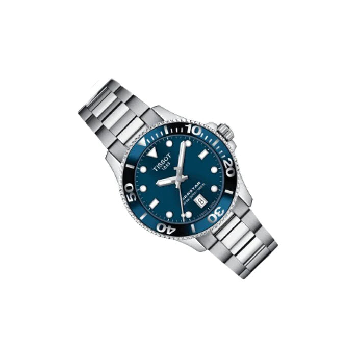 Tissot T-Sport Seastar 1000 Blue Dial Quartz Diver's T120.210.11.041.00 T1202101104100 300M Unisex Watch