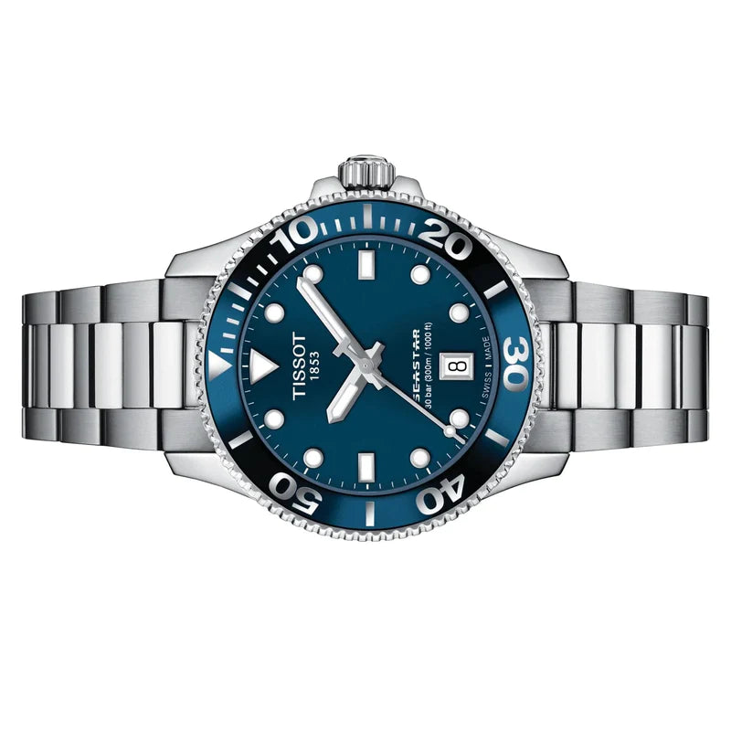 Tissot T-Sport Seastar 1000 Blue Dial Quartz Diver's T120.210.11.041.00 T1202101104100 300M Unisex Watch
