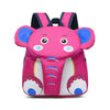 Elephant School Backpack for Children Cute 3D Animal Kids School Bags Boys Girls Schoolbag(Blue)