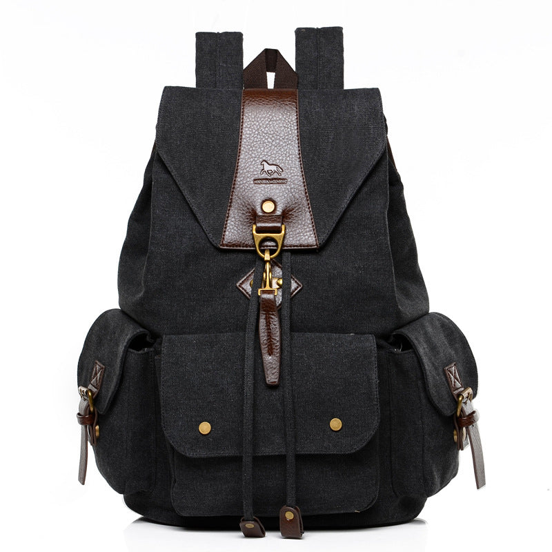 Retro Male Outdoor Canvas Big Travel Backpack