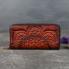 Ladies Leather Embossed Long Clutch Wallet