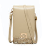 Korean Style PU Double Zip Flap Shoulder Crossbody Bag