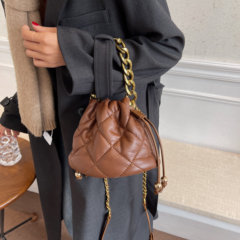 Casual Mini Chain Bucket Bag Design Sensation Crossbody