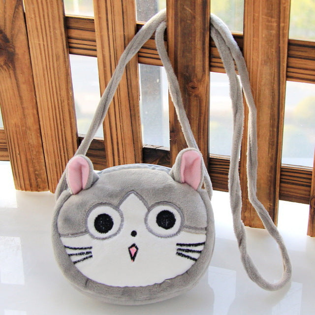 Panda Cat Rabbit Fluffy Baby Kid Kindergarten Cross-body Bag