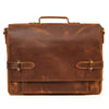 British Retro Men's Handbag Crazy Horse Leather Business Briefcase