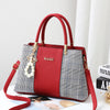 Pearl Pendant Handbag Sweet Lady Stitching One-Shoulder Messenger Bag