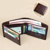 Men's Short Leather Large-capacity Horizontal Wallet