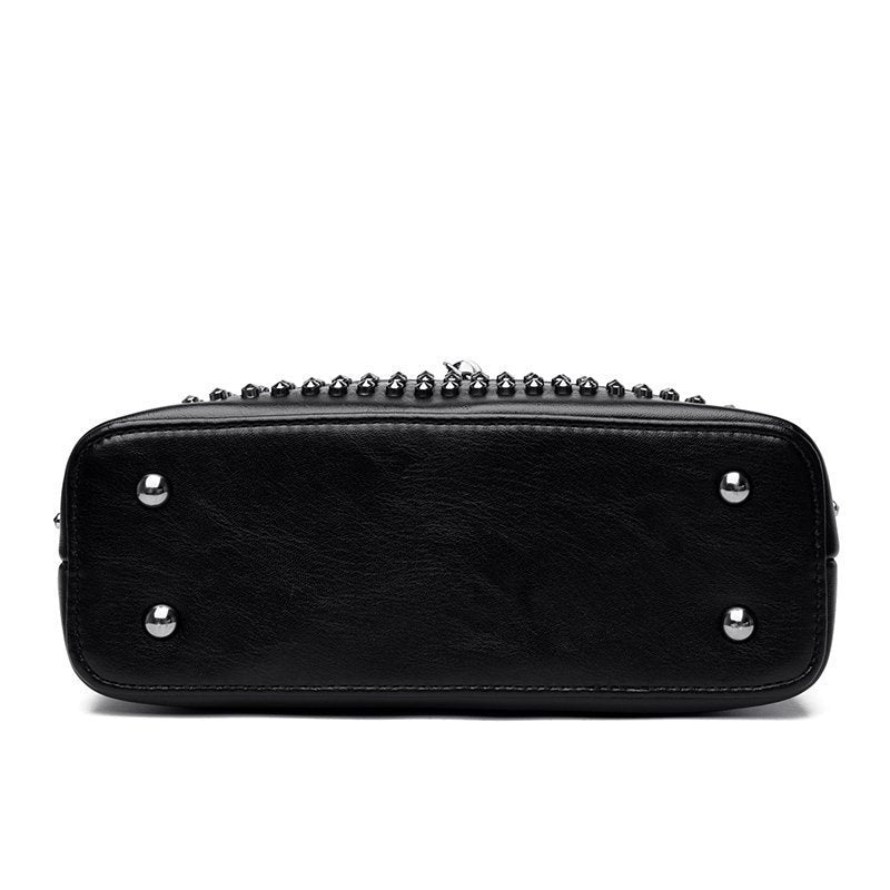 Multi-rivet Portable Fashion Handbag Trendy Tassel Single Shoulder Messenger