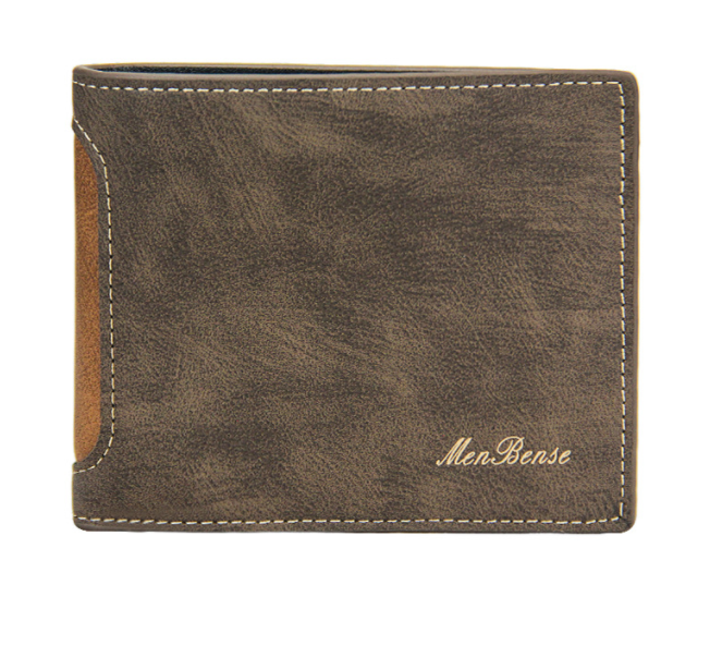 New Men's Wallets Short Leisure Splicing