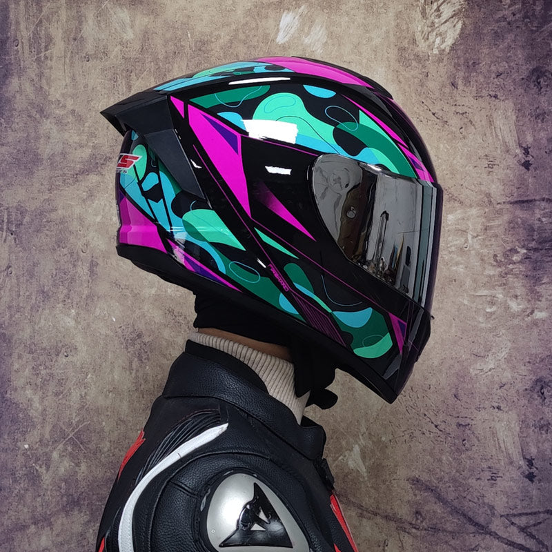 Personalized Street Car Racing Women's Four Seasons Full Helmet