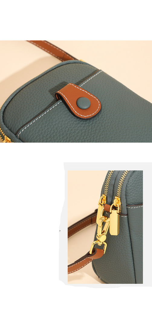 Niche First Layer Leather Mobile Phone Bag