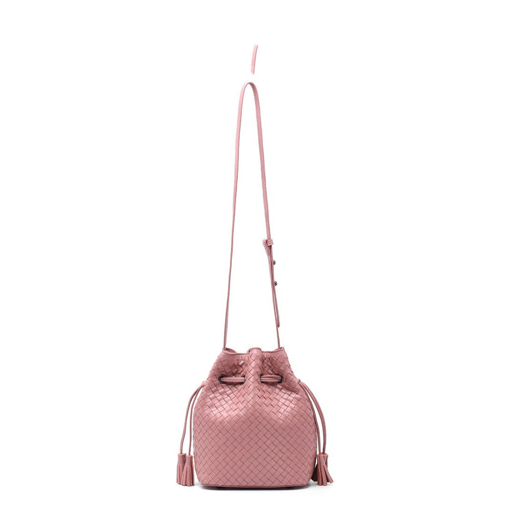 Sheepskin Hand Woven Vintage Bucket Bag