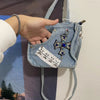 Denim Portable One Shoulder Diagonal Bag