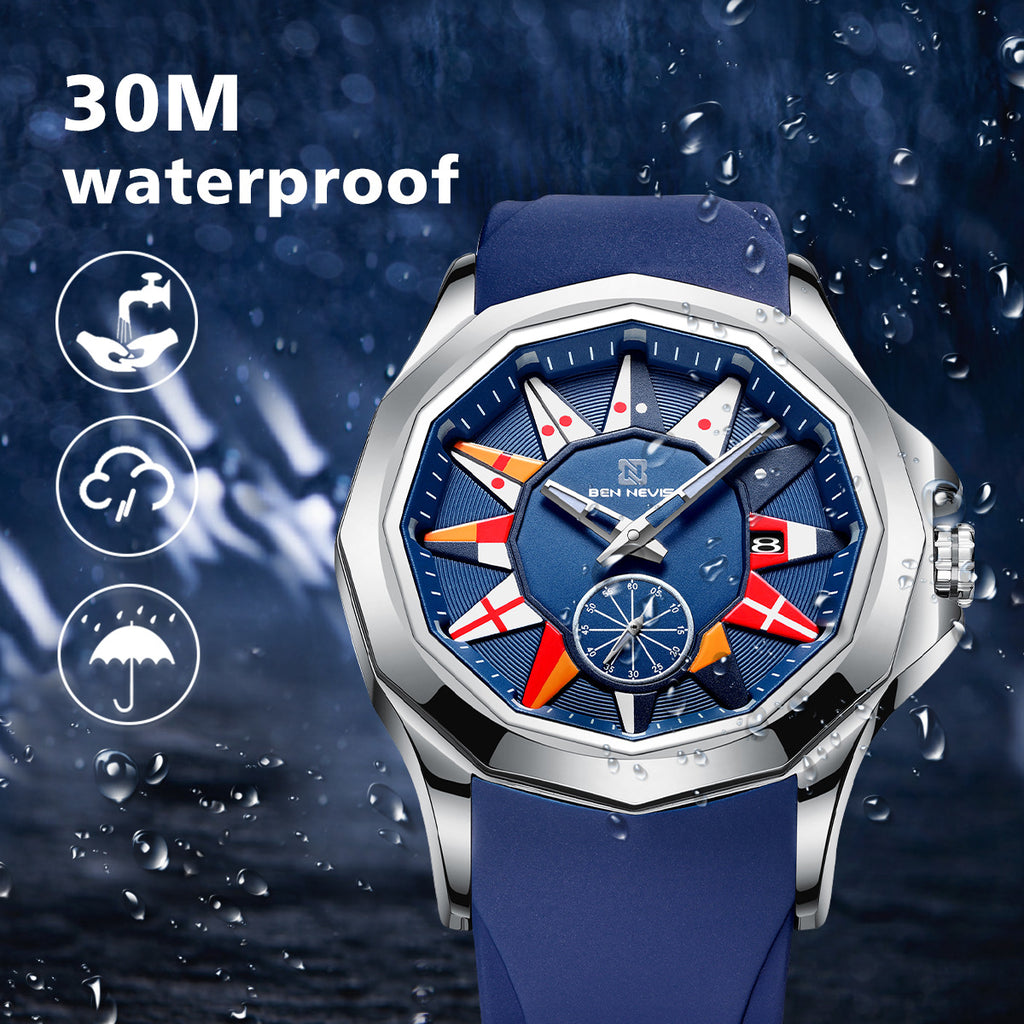 Men's Sports Casual Quartz Watch Luminous Waterproof