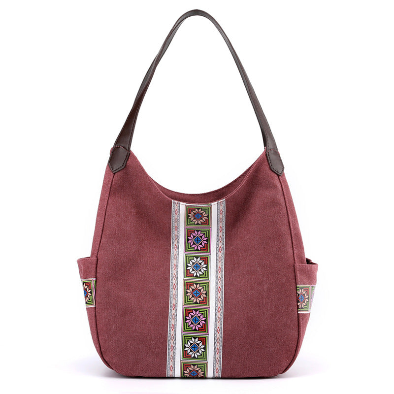 Canvas Bag Hand-printed Fashion And Simple