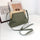 Soft Leather Assembling Wooden Clip Clutch Handbag