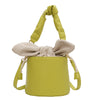 Cute Rabbit Ears Girl Heart Tie Bucket Pleated Handbag