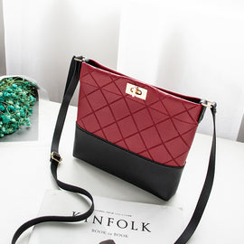 Simple Lock Women's Bag Shoulder Messenger