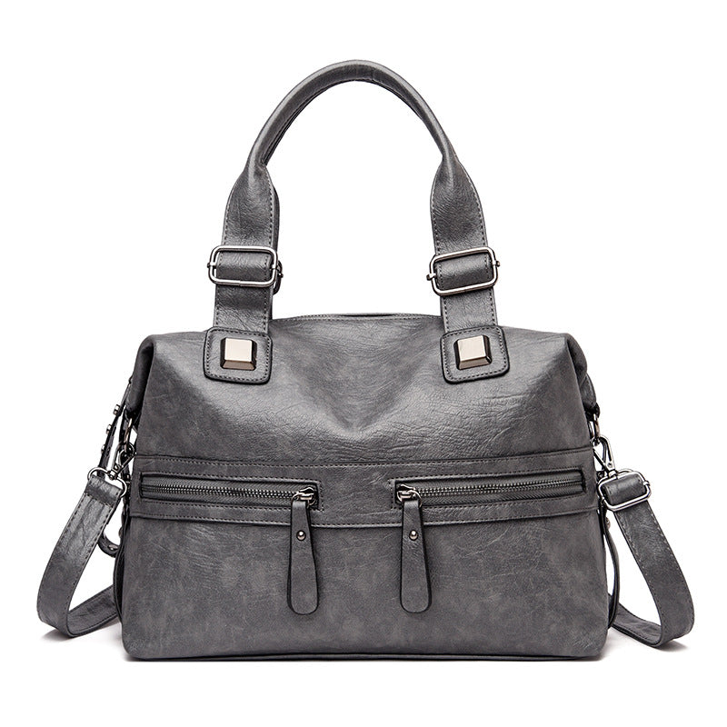 Simple Soft Leather Portable Casual One-shoulder Messenger Bag
